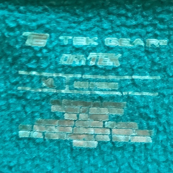 Tek Gear Womens Jacket XL Zip Green Fleece Lined Pockets Thumbhole Sweater - Picture 10 of 11